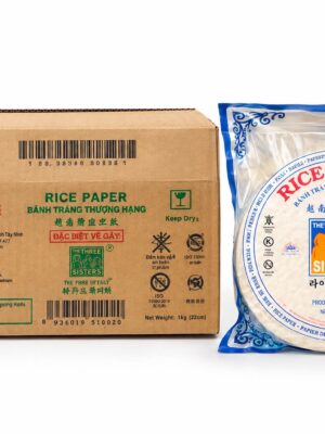 WHOLESALE - THE THREE SISTERS - RICE PAPER 22CM - 1KG X 10NPACK (BÁNH TRÁNG THƯỢNG HẠNG)