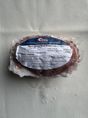 CLEAR WATER - FROZEN COOKED WHOLE BROWN CRAB (CUA NÂU SIÊU GẠCH)