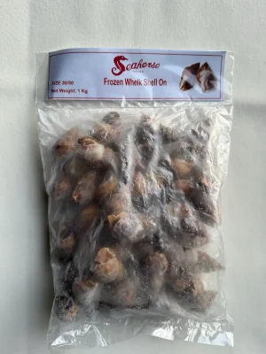 SEAHORSE - FROZEN WHELK SHELL ON SIZE 30/50 - 1KG (ỐC HƯƠNG ẤN ĐỘ)