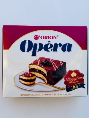 ORION OPERA - CHOCOLATE SPONGE CAKE 280G (BÁNH SÔ CÔ LA NHÂN KEM)