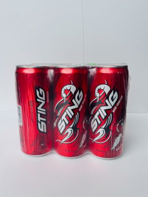 SOFT DRINK - STING WITH STRAWBERRY FLAVOUR 6PCS - 330ML (STING HƯƠNG DÂU)