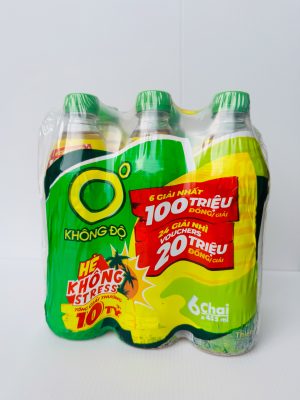 SOFT DRINK - GREEN TEA ZERO DEGREE 6PCS - 330ML (TRÀ XANH KHÔNG ĐỘ)