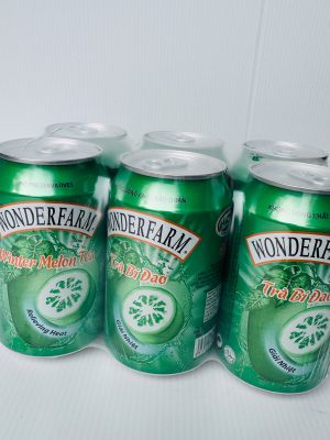 SOFT DRINK - WONDERFARM WINTER MELON TEA 330ML - 6PCS (NƯỚC GIẢI KHÁT  VỊ BÍ ĐAO)