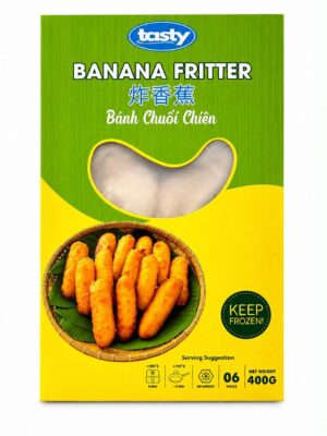 TASTY - FROZEN BANANA FRITTER 6PCS - 400G (BÁNH CHUỐI CHIÊN)