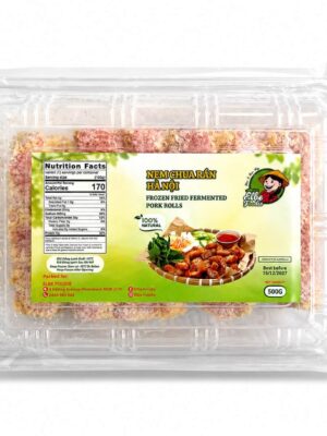 ELBE FOODIE - FROZEN FRIED FERMENTED PORK ROLLS 500GR (NEM CHUA RÁN HÀ NỘI)