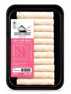AUNTY YEN - FROZEN PORK SPRING ROLLS 440GR (CHẢ GIÒ HEO)