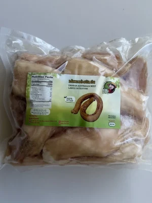 ELBE FOODIE - FROZEN AUSTRALIA BEEF LARGE INTESTINE 1KG (LÒNG BÒ)
