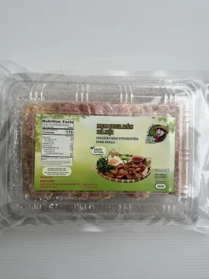 ELBE FOODIE - FROZEN FRIED FERMENTED PORK ROLLS 500GR (NEM CHUA RÁN HÀ NỘI)