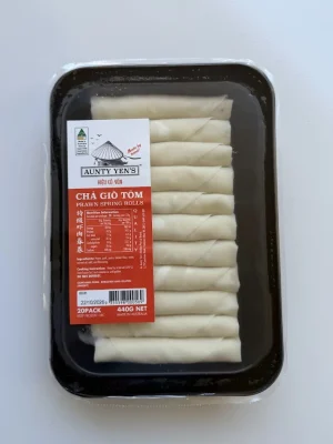 AUNTY YEN - FROZEN PRAWN SPRING ROLLS 440GR (CHẢ GIÒ TÔM)