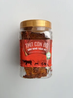 SEASONED DRIED BEEF JERKY 300G (THỊT CON BÒ SẤY KHÔ TẨM VỊ)