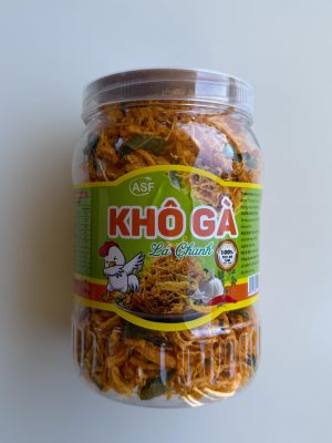 ASF - FRIED CHICKEN JERKY WITH KAFFIR LIME LEAVES 500G (KHÔ GÀ LÁ CHANH)