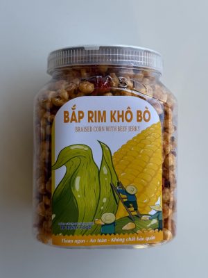 TRINH - CORN WITH BEEF JERKY 300G (BẮP RIM KHÔ BÒ)