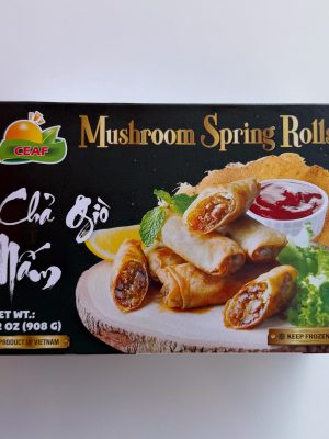 CEAF - FROZEN MUSHROOM SPRING ROLLS 908G (CHẢ GIÒ NẤM)