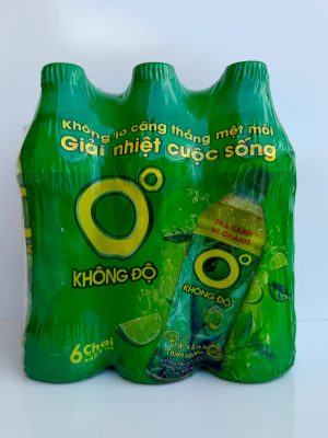 SOFT DRINK - LEMON GREEN TEA 455ML - 6PCS (TRÀ XANH KHÔNG ĐỘ VỊ CHANH)