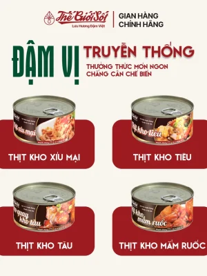 THE GIOI SOT - BRAISED CARAMELIZED ROASTED PORK VIETNAMESE-STYLE 180G (HEO QUAY KHO TÀU) 14 thit kho tau 06 1755834621867