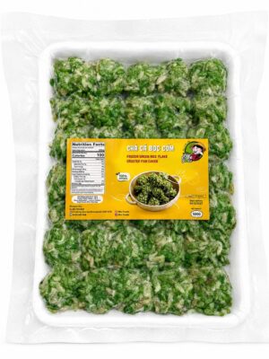 ELBE FOODIE - FROZEN GREEN RICE FLAKE CRUSTED FISH CAKES 35PCS - 500G (CHẢ CÁ BỌC CỐM)