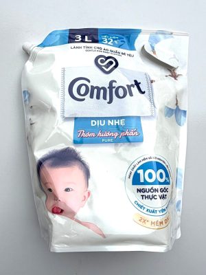 COMFORT PURE GENTLE POWDER SCENT 3L (COMFORT DỊU NHẸ THƠM HƯƠNG PHẤN)