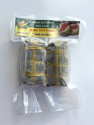 CEAF - FROZEN BANANA GLUTINOUS RICE CAKE SMALL SIZE 400G (BÁNH TÉT CHUỐI NHỎ)