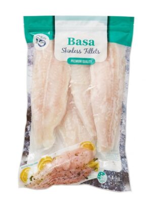 KING TASTY - FROZEN BASA SKINLESS FILLETS 1KG (CÁ BASA PHI LÊ FILE)