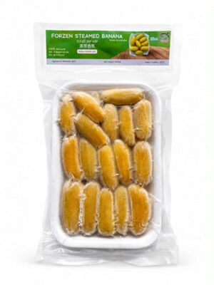 BLUE WHALE FOODS - FROZEN STEAMED BANANA 500GR (CHUỐI SÁP HẤP LỘT VỎ)