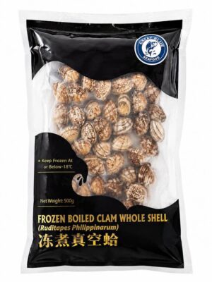 GREAT BLUE - FROZEN SEAFOOD FROZEN BOILED CLAM WHOLE SHELL 500G (NGHÊU NGUYÊN CON)