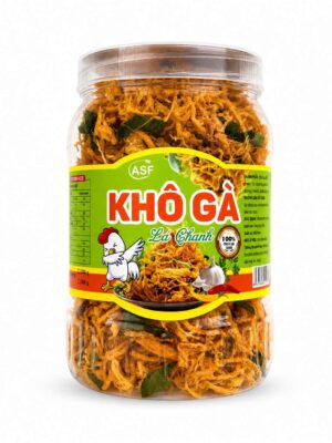 ASF - FRIED CHICKEN JERKY WITH KAFFIR LIME LEAVES 500G (KHÔ GÀ LÁ CHANH)