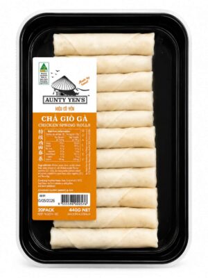 AUNTY YEN - FROZEN CHICKEN SPRING ROLLS 20PCS - 440GR (CHẢ GIÒ GÀ)
