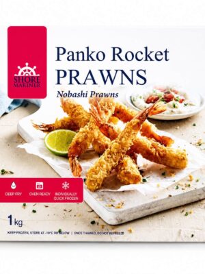 SHORE MARINER - FROZEN PANKO ROCKET PRAWNS NOBASHI PRAWNS 1KG (TÔM TẨM BỘT)