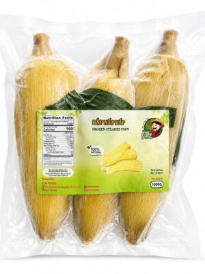 ELBE FOODIE - FROZEN STEAMED CORN 1KG (BẮP NẾP NÙ HẤP)