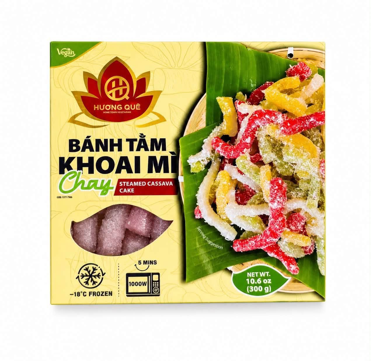 HUONG QUE - FROZEN STEAMED CASSAVA CAKE 300G (BÁNH TẰM KHOAI MÌ CHAY) 1 799949539 2111121956956715 416871753206871368 n