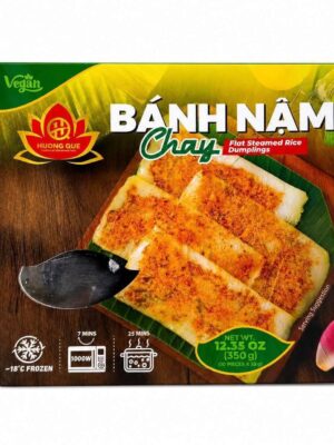 HUONG QUE - FROZEN FLAT STEAMED RICE DUMPLINGS 350G (BÁNH NẬM CHAY)