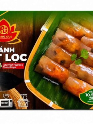 QUE HUONG - FROZEN STUFFED TAPIOCA DUMPLINGS 300G (BÁNH BỘT LỌC CHAY)