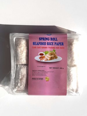 FISHMAN FOODS - FROZEN SEAFOOD RICE PAPER SPRING ROLL 500G (CHẢ GIÒ BÁNH TRÁNG HẢI SẢN)