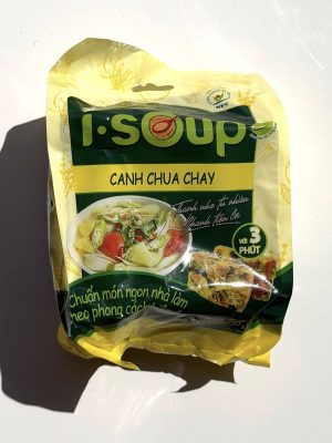 ISOUP - FREEZE DRIED SOUP BLOCK - VEGETARIAN SOUR SOUP 6PCS - 50G  (CANH CHUA CHAY)