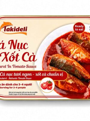 TAKIDELI – MACKEREL IN TOMATO SAUCE 400G (CÁ NỤC XỐT CÀ)