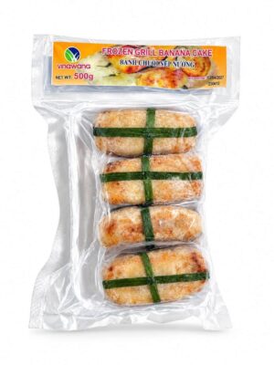VINAWANG - FROZEN GRILL BANANA CAKE 500G (BÁNH CHUỐI NẾP NƯỚNG)