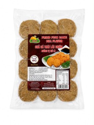 CEAF - FROZEN FRIED FISH CAKE DILL FLAVOR 400G (CHẢ CÁ THÁC LÁC CHIÊN THÌ LÀ)