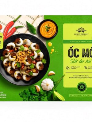 SUNLIFE PRODUCT - FROZEN PERIWINKLE SNAIL WITH GARLIC BUTTER SAUCE 400G (ỐC MỠ SỐT BƠ TỎI)