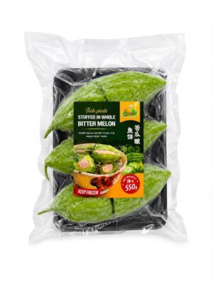 CEAF - FROZEN FISH PASTE STUFFED IN WHOLE BITTER MELON 550G (KHỔ QUA NHỒI CHẢ CÁ NGUYÊN TRÁI)