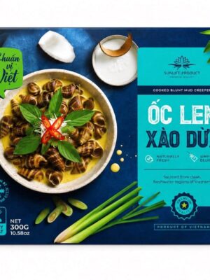 SUNLIFE PRODUCT – FROZEN STIR-FRIED HORN SNAILS WITH COCONUT MILK 300G (ỐC LEN XÀO DỪA)