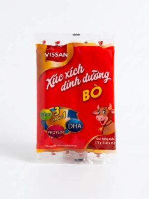 VISSAN - BEEF SAUSAGES 35G X 5PCS - 175G (XÚC XÍCH BÒ)