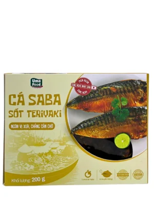 UMA FOOD - FROZEN SABA FISH WITH TERIYAKI SAUCE 200G (CÁ SABA SỐT TERIYAKI)