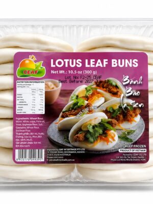 CEAF - FROZEN LOTUS LEAF BUNS 300G (BÁNH BAO LÁ SEN)