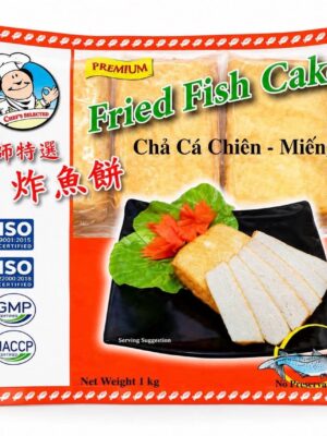CHEF SELECTED - FROZEN FRIED FISH CAKE 1KG (CHẢ CÁ CHIÊN MIẾNG)