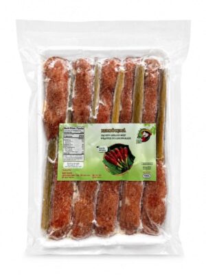 ELBE FOODIE - FROZEN GRILLED BEEF WRAPPED IN LEMONGRASS 500G (NEM BÒ LỤI SẢ CÂY)
