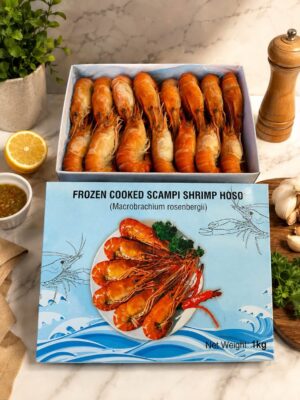 FROZEN COOKED GIANT RIVER PRAWNS 1KG (TÔM CÀNG HẤP SẲN)