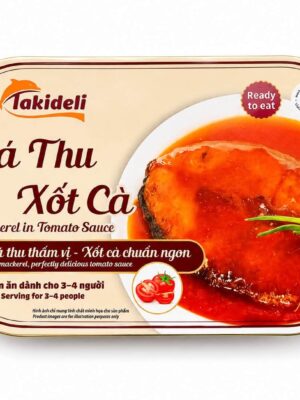 TAKIDELI - INDIAN MACKEREL IN TOMATO 400G (CÁ THU XỐT CÀ)