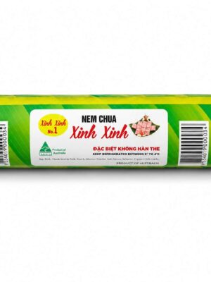 XINH XINH - VIETNAMESE FERMENTED PORK SAUSAGE 450G (NEM CHUA CÂY)