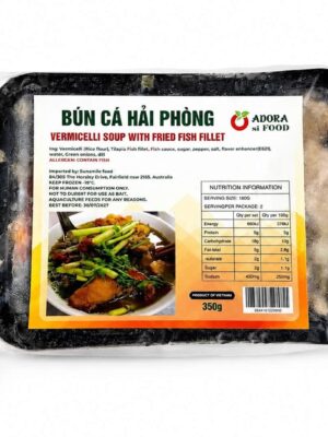 ADORA FOOD - FROZEN VERMICELLI SOUP WITH FRIED FISH FILLET 350G (BÚN CÁ HẢI PHÒNG)