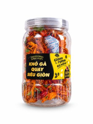 ELBE FOODIE - EXTRA CRISPY ROASTED CHICKEN JERKY 500G (KHÔ GÀ QUAY SIÊU GIÒN)